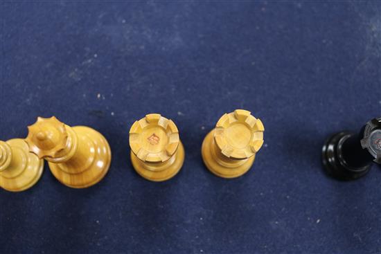 A Jaques Staunton chess set, boxed and another